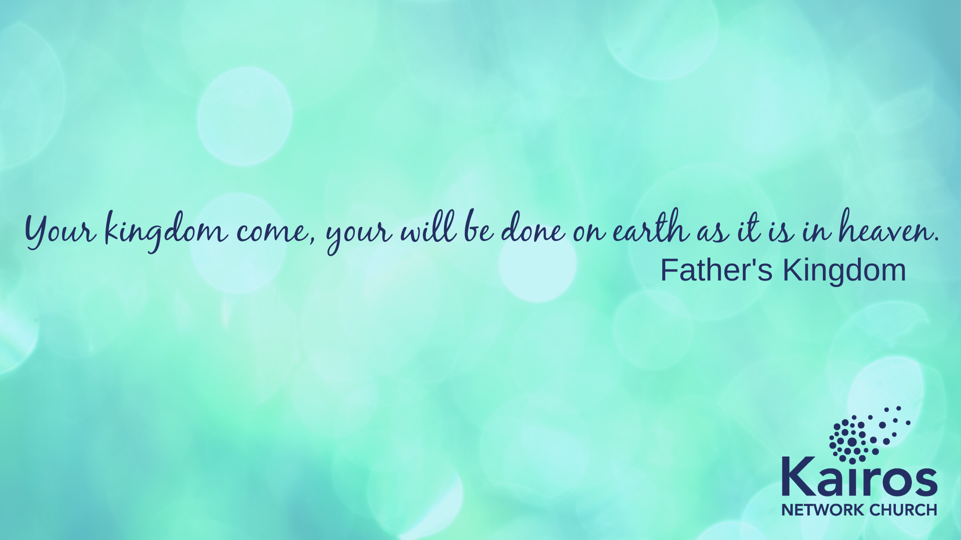 Teach us to pray (1)