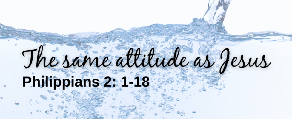 The same attitude as Jesus