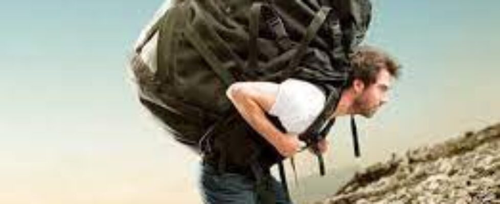 Carrying a heavy rucksack (from deborahluchie.org)